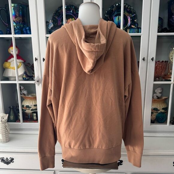 Time and Tru Zip Up Hoodie Jacket Tan Camel Size XL - Picture 5 of 8
